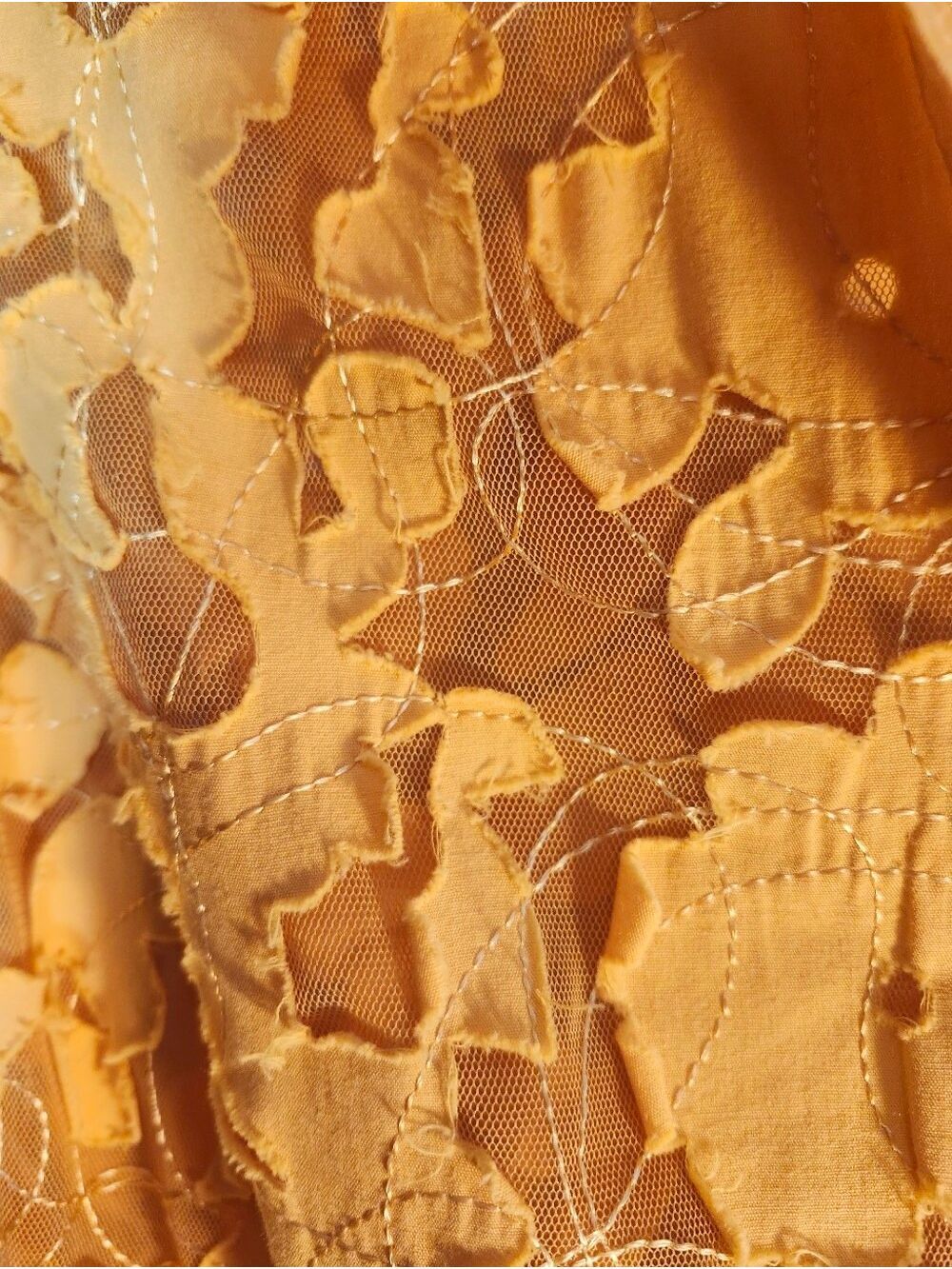 Tribal Yellow Lace Button-Up Top - Picture 3 of 8